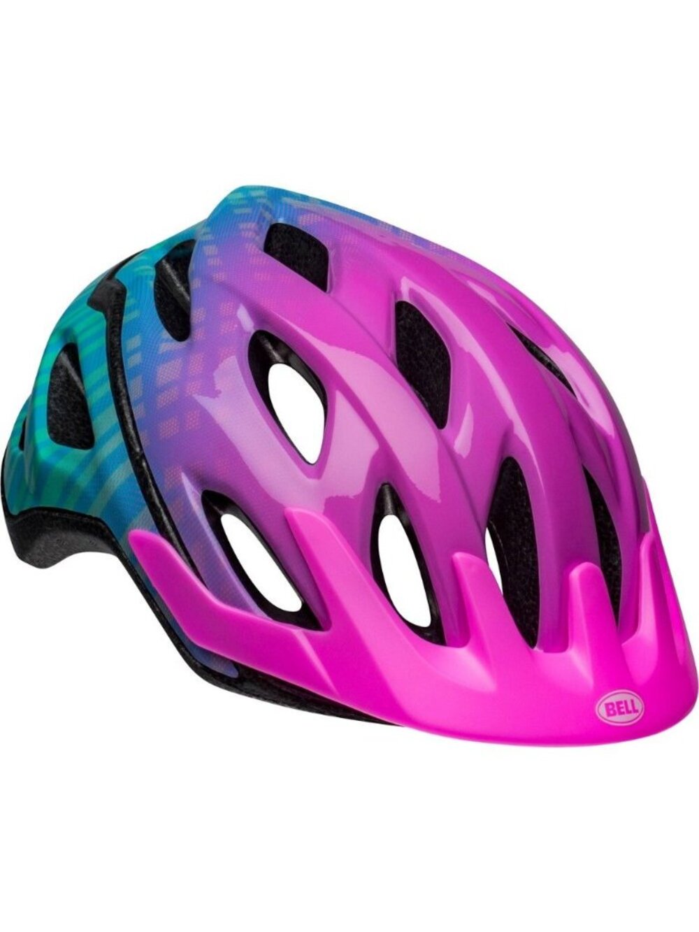 Bell Frenzy Youth Bike Helmet Purple & Blue Gradient Lightweight Adjustable